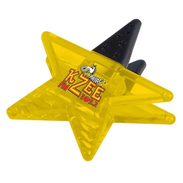 Star shaped power clip with strong magnet, translucent design and customization... from ASI 68507 The Magnet Group / Innovations by Magnet™