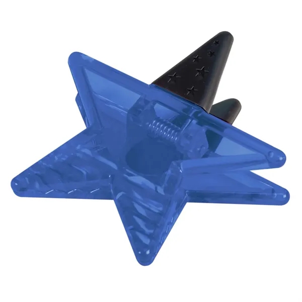 Star shaped power clip with strong magnet, translucent design and customization... from ASI 68507 The Magnet Group / Innovations by Magnet™