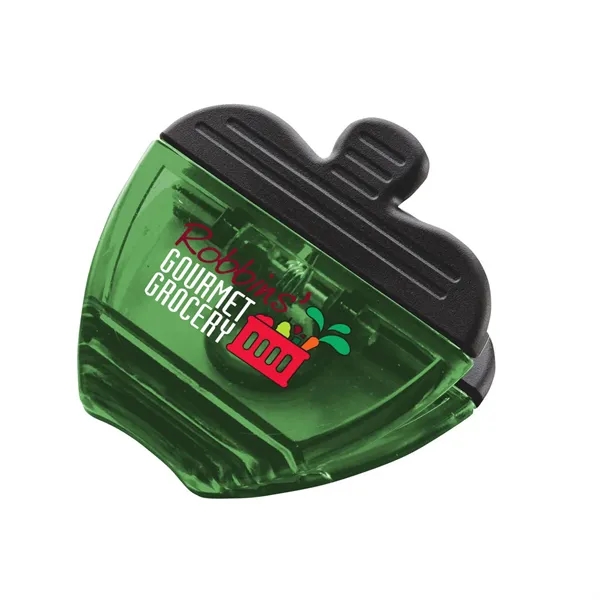 Apple shaped power clip with magnetic backing and real rubber handles.... from ASI 68507 The Magnet Group / Innovations by Magnet™