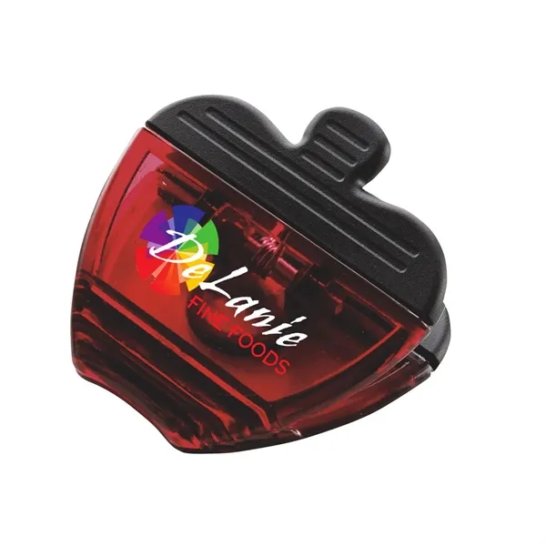 Apple shaped power clip with magnetic backing and real rubber handles.... from ASI 68507 The Magnet Group / Innovations by Magnet™