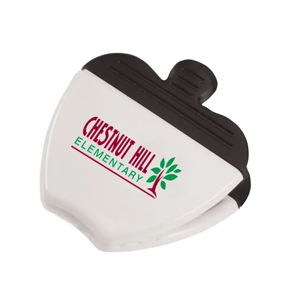 Apple shaped power clip with magnetic backing and real rubber handles.... from ASI 68507 The Magnet Group / Innovations by Magnet™