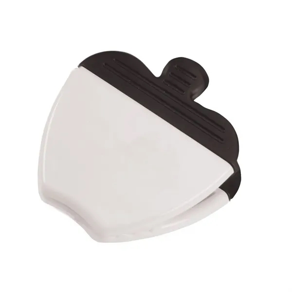 Apple shaped power clip with magnetic backing and real rubber handles.... from ASI 68507 The Magnet Group / Innovations by Magnet™