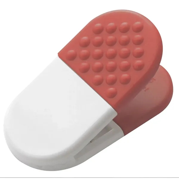 Capsule shaped power clip with a super-strong magnet and rubber grips.... from ASI 68507 The Magnet Group / Innovations by Magnet™