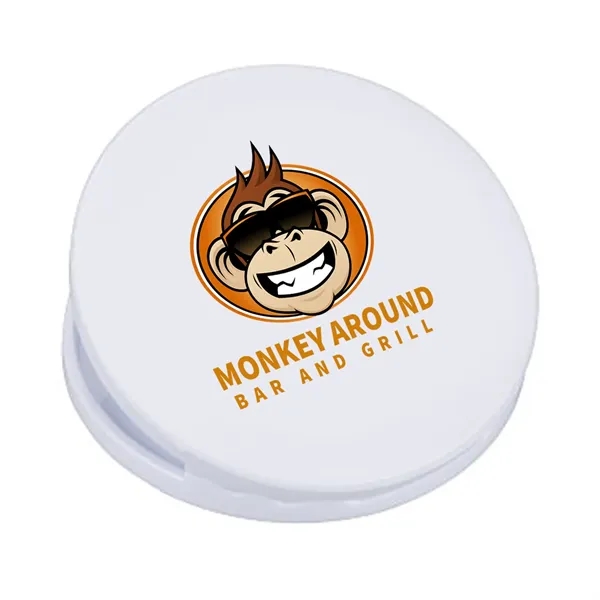 Circle shaped power clip with strong magnetic backing and large imprint... from ASI 68507 The Magnet Group / Innovations by Magnet™