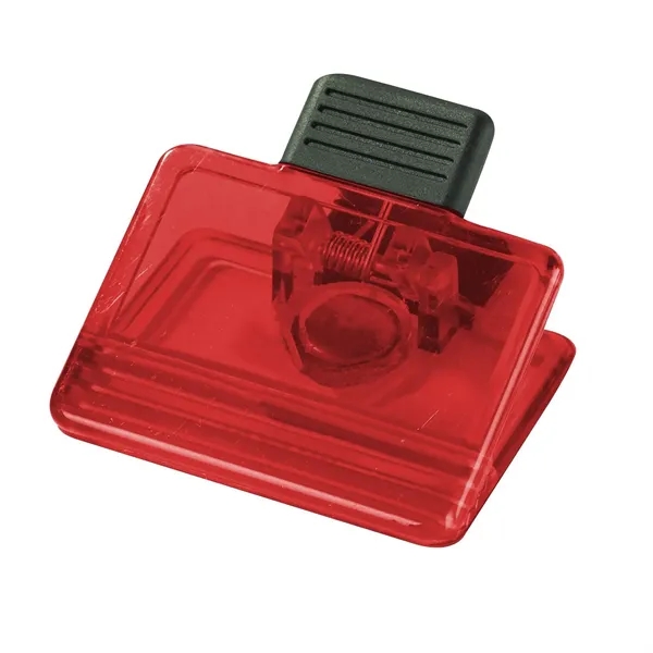 Rectangle power clip with strong magnetic backing and large imprint area.... from ASI 68507 The Magnet Group / Innovations by Magnet™