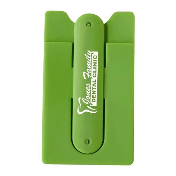 Thin, lightweight cell and smart phone wallet and stand.... from ASI 68507 The Magnet Group / Perfect Line