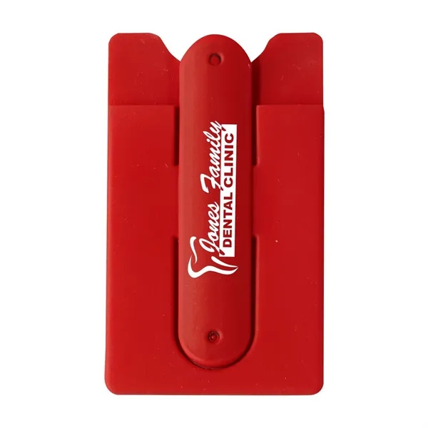 Thin, lightweight cell and smart phone wallet and stand.... from ASI 68507 The Magnet Group / Perfect Line