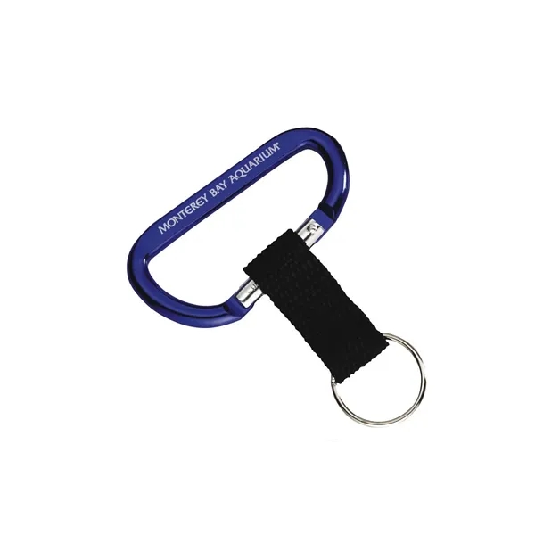 0.25" x 1.63" x 3.5" carabiner with sturdy strap and keyring.... from ASI 68507 The Magnet Group / Innovations by Magnet™