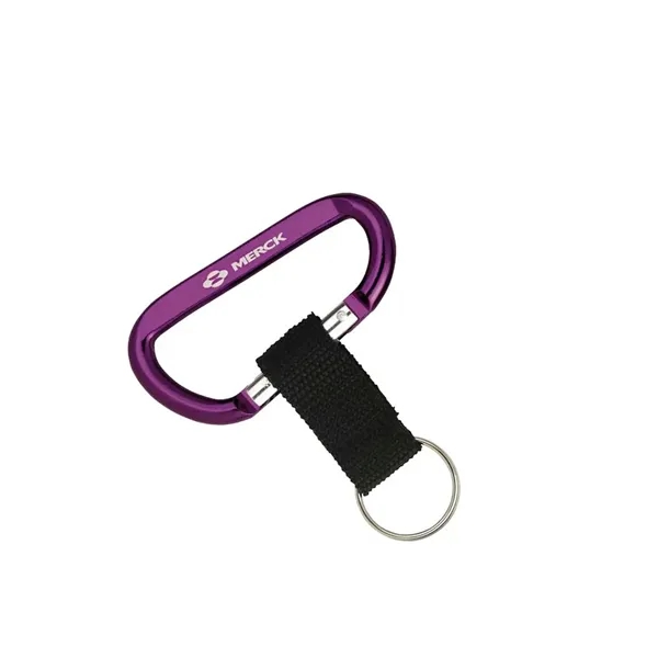 0.25" x 1.63" x 3.5" carabiner with sturdy strap and keyring.... from ASI 68507 The Magnet Group / Innovations by Magnet™