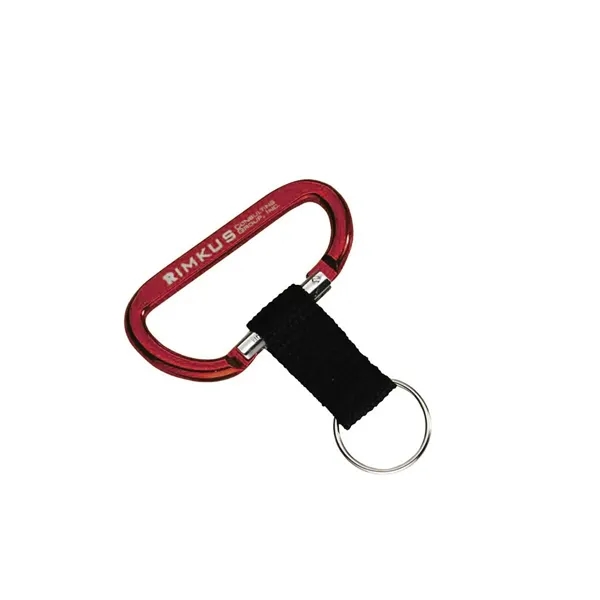 0.25" x 1.63" x 3.5" carabiner with sturdy strap and keyring.... from ASI 68507 The Magnet Group / Innovations by Magnet™