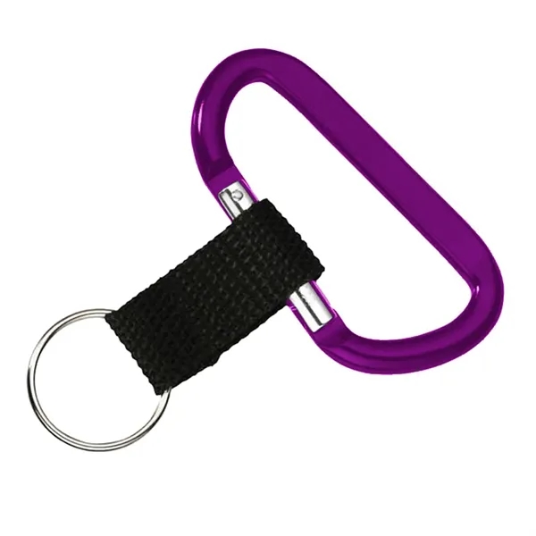 0.25" x 1.63" x 3.5" carabiner with sturdy strap and keyring.... from ASI 68507 The Magnet Group / Innovations by Magnet™