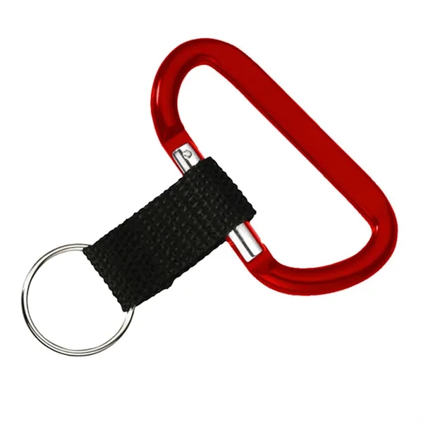 0.25" x 1.63" x 3.5" carabiner with sturdy strap and keyring.... from ASI 68507 The Magnet Group / Innovations by Magnet™