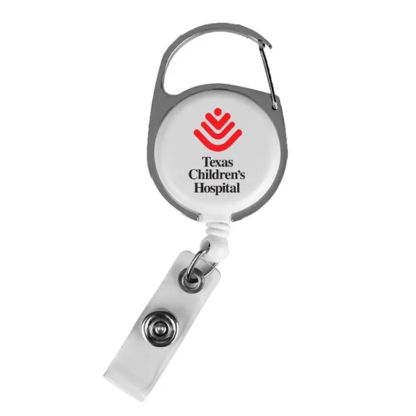 Badge holder with 29" retractable nylon cord and carabiner.... from ASI 68507 The Magnet Group / Perfect Line