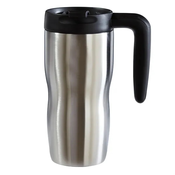 16 oz. double wall stainless steel travel mug with lid and... from ASI 68507 The Magnet Group / Perfect Line