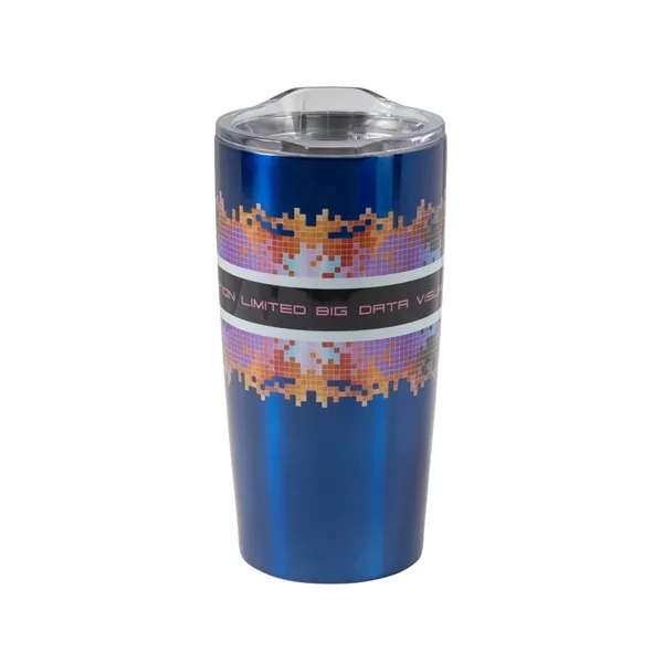 20 oz. double walled vacuum insulated stainless steel tumbler with slide... from ASI 68507 The Magnet Group / Perfect Line