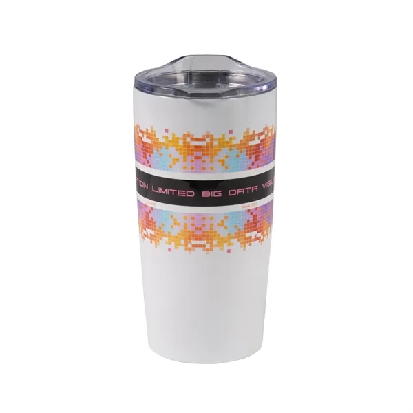 20 oz. double walled vacuum insulated stainless steel tumbler with slide... from ASI 68507 The Magnet Group / Perfect Line
