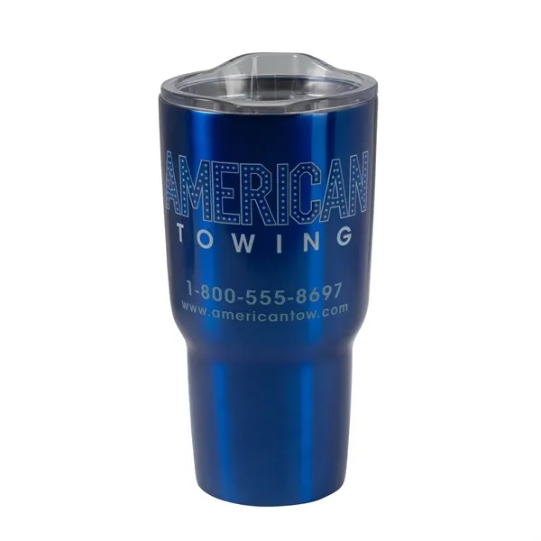 30 oz. stainless steel double walled vacuum insulated tumbler with slide... from ASI 68507 The Magnet Group / Perfect Line