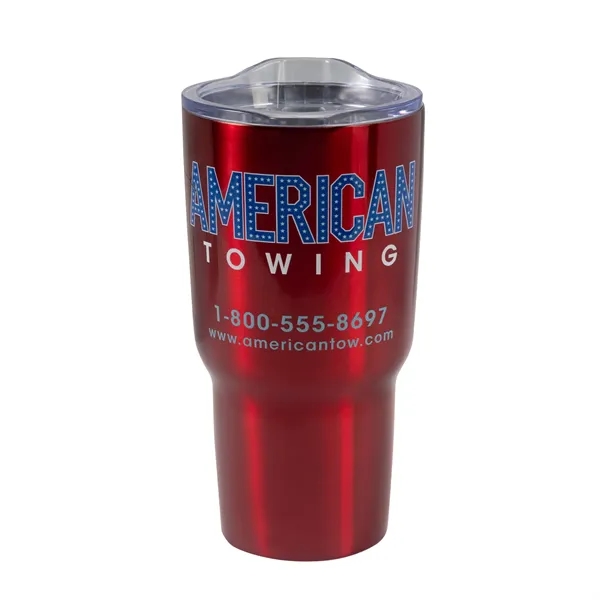 30 oz. stainless steel double walled vacuum insulated tumbler with slide... from ASI 68507 The Magnet Group / Perfect Line