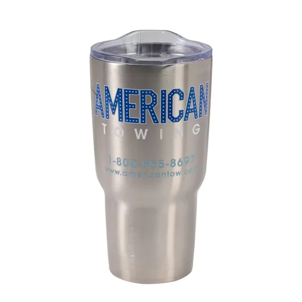 30 oz. stainless steel double walled vacuum insulated tumbler with slide... from ASI 68507 The Magnet Group / Perfect Line