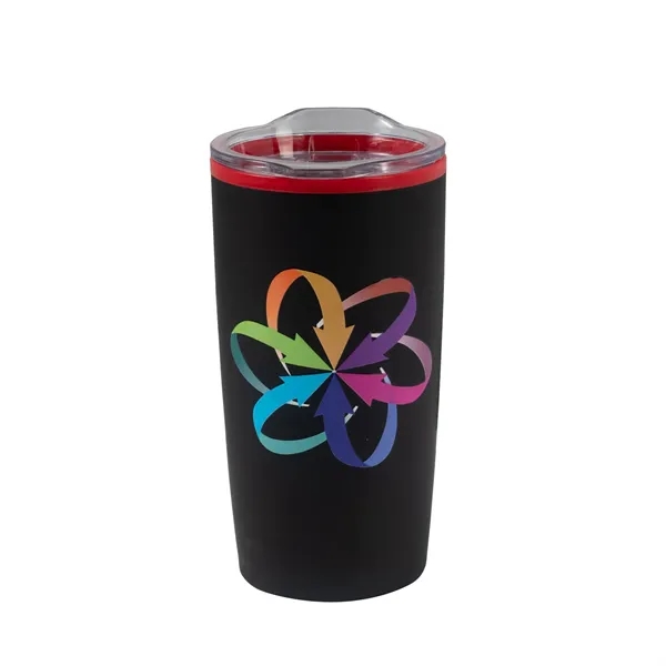 20 oz. double-walled stainless steel tumbler with slide closure lid.... from ASI 68507 The Magnet Group / Perfect Line