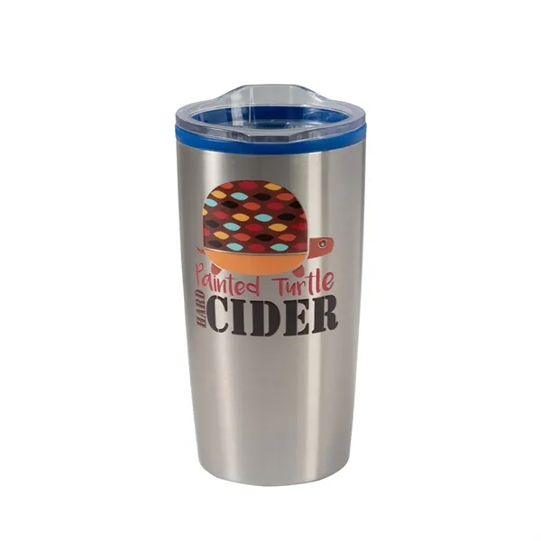20 oz. double-walled stainless steel tumbler with slide closure lid.... from ASI 68507 The Magnet Group / Perfect Line
