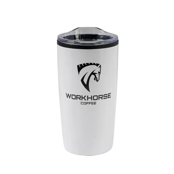 20 oz. double-walled stainless steel tumbler with slide closure lid.... from ASI 68507 The Magnet Group / Perfect Line