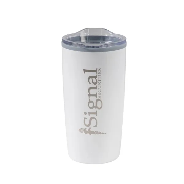 20 oz. double-walled stainless steel tumbler with slide closure lid.... from ASI 68507 The Magnet Group / Perfect Line