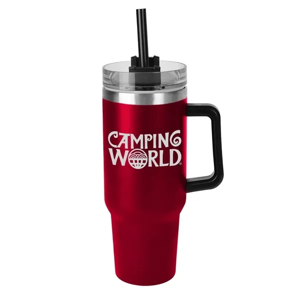 40 oz. double-wall, vacuum-insulated travel tumbler with ergonomic handle.... from ASI 68507 The Magnet Group / Innovations by Magnet™