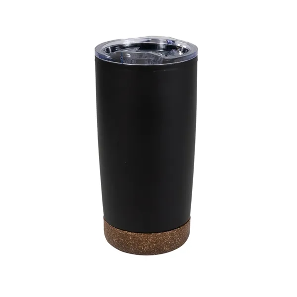 20 oz. stainless steel tumbler with cork accent bottom and slider... from ASI 68507 The Magnet Group / Perfect Line
