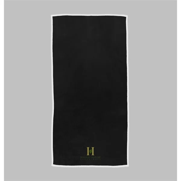 30" x 60" cotton terry velour beach towel with colorful borders.... from ASI 68507 The Magnet Group