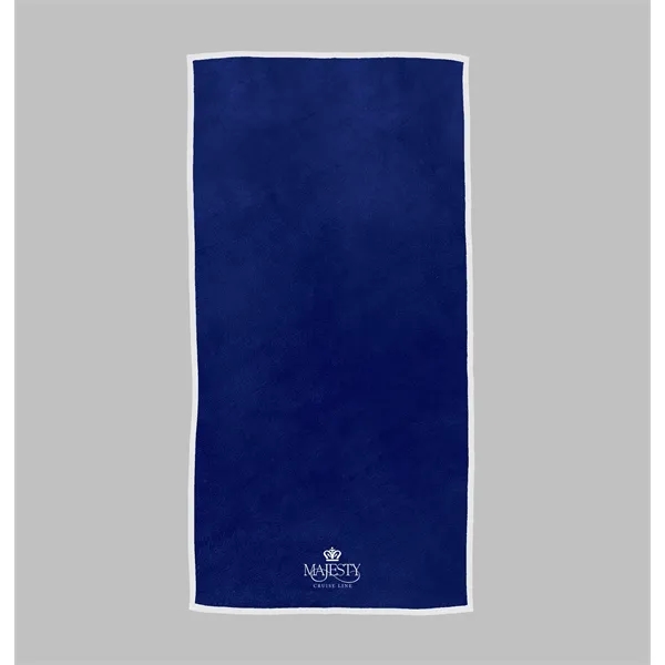 30" x 60" cotton terry velour beach towel with colorful borders.... from ASI 68507 The Magnet Group