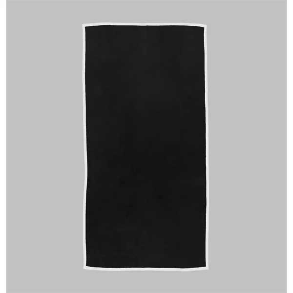 30" x 60" cotton terry velour beach towel with colorful borders.... from ASI 68507 The Magnet Group