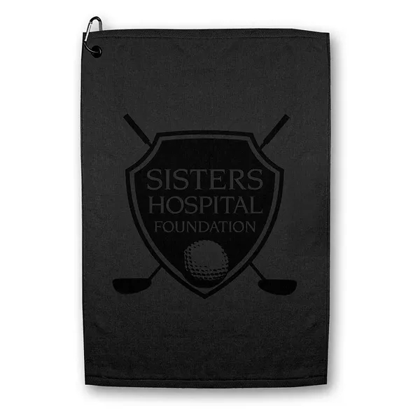 25" x 16" ultra soft dobby hem cotton golf towel with... from ASI 68507 The Magnet Group