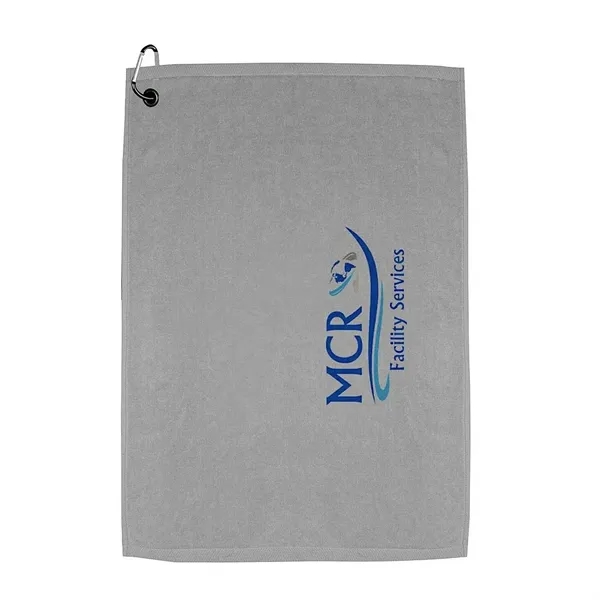 25" x 16" ultra soft dobby hem cotton golf towel with... from ASI 68507 The Magnet Group
