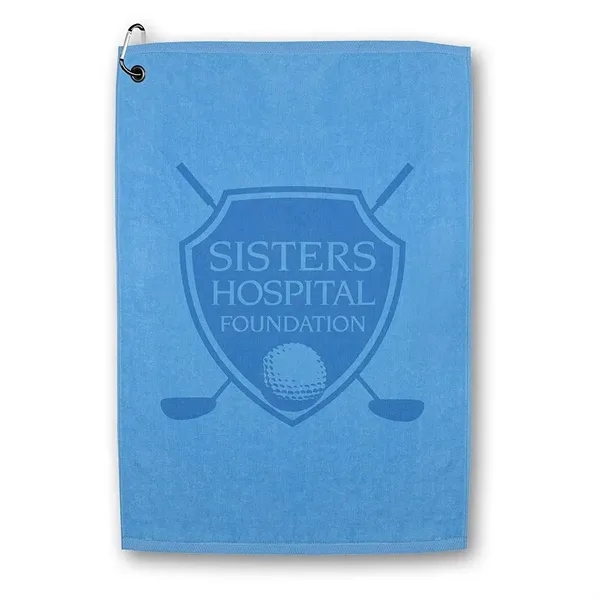 25" x 16" ultra soft dobby hem cotton golf towel with... from ASI 68507 The Magnet Group