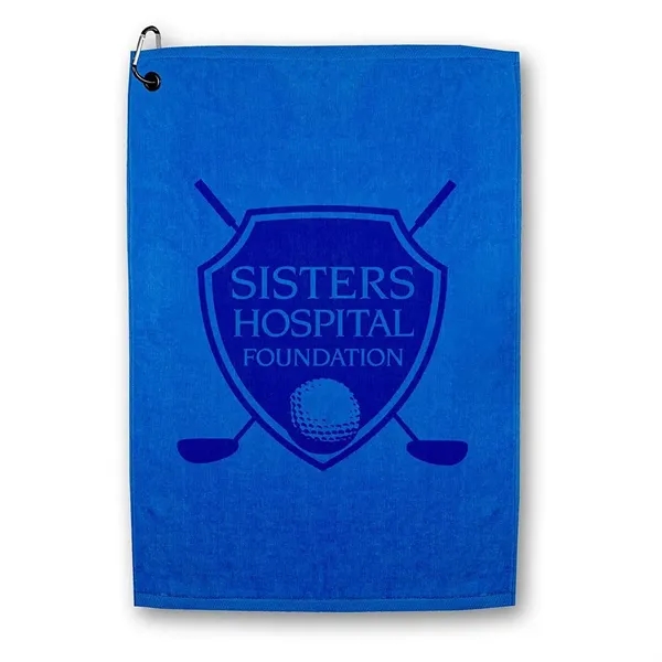 25" x 16" ultra soft dobby hem cotton golf towel with... from ASI 68507 The Magnet Group
