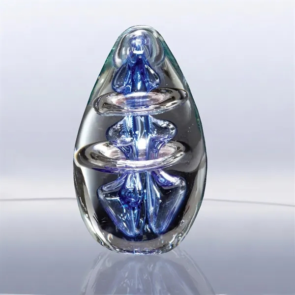 4" x 2.5" x 2.5" glass award designed with an exquisite... from ASI 68507 The Magnet Group / Benchmark Crystal & Clocks