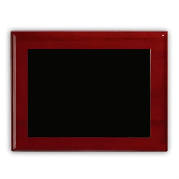 7" x 9" recognition plaque with polished rosewood border and finely... from ASI 68507 The Magnet Group / Benchmark Crystal & Clocks