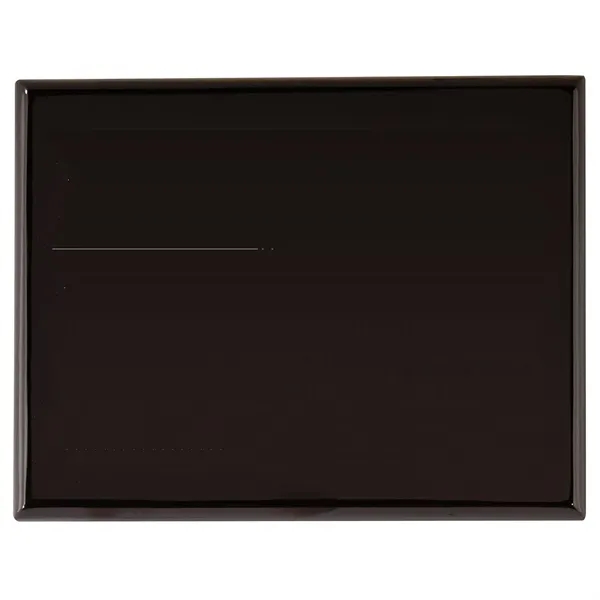 7" x 9" polished wood plaque with a black piano finish.... from ASI 68507 The Magnet Group / Benchmark Crystal & Clocks