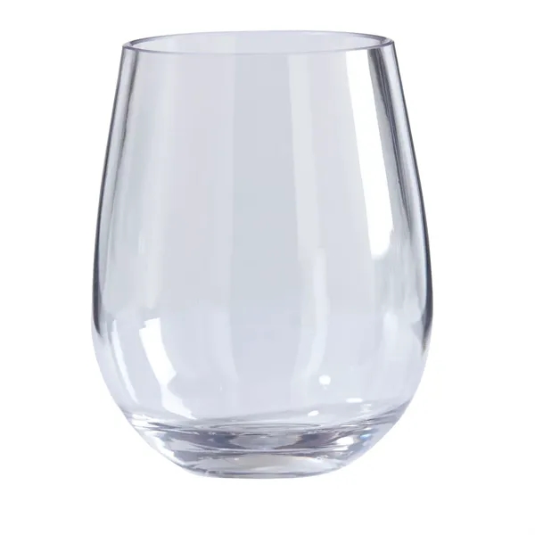 Two 16 oz. lightweight, durable Tritan™ stemless wine glasses.... from ASI 68507 The Magnet Group / Benchmark Crystal & Clocks