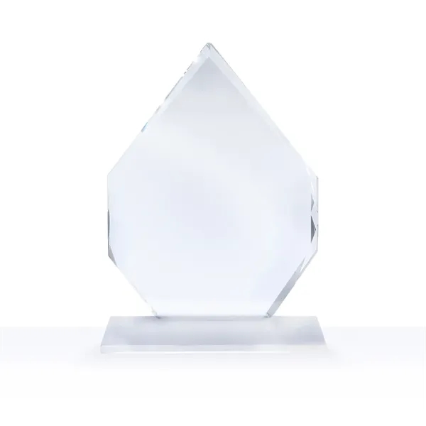 Arrowhead shaped optical crystal award with side facets and a clear... from ASI 68507 The Magnet Group / Benchmark Crystal & Clocks