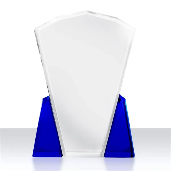 This thick and heavy optically perfect award has decorative facets at... from ASI 68507 The Magnet Group / Benchmark Crystal & Clocks