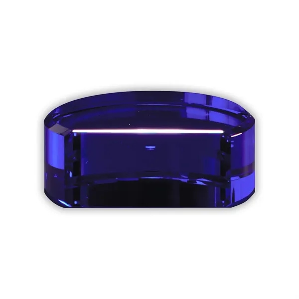 2.75" x 1.25" x 3.25" blue crystal award base.... from ASI 68507 The Magnet Group
