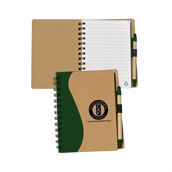 Large recycled journal with 80 double-sided lined sheets of paper, cardboard... from ASI 68507 The Magnet Group / Perfect Line
