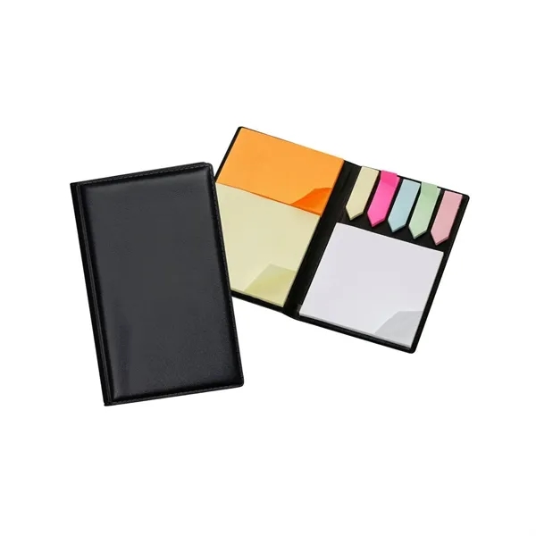 Vinyl covered journal with 30 sheets of sticky flags and 30... from ASI 68507 The Magnet Group / Perfect Line