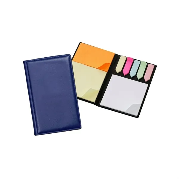 Vinyl covered journal with 30 sheets of sticky flags and 30... from ASI 68507 The Magnet Group / Perfect Line