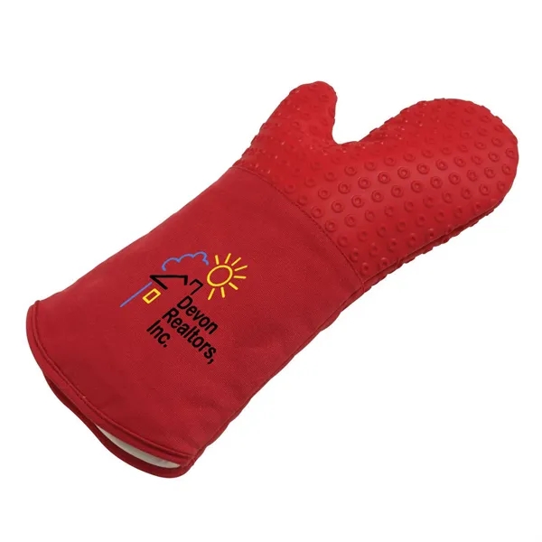 14.5" x 5.13" x 1" oven mitt that's made of silicone.... from ASI 68507 The Magnet Group / Innovations by Magnet™