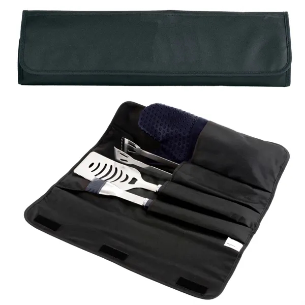BBQ set with spatula, basting brush, tongs and silicone oven mitt... from ASI 68507 The Magnet Group / Innovations by Magnet™