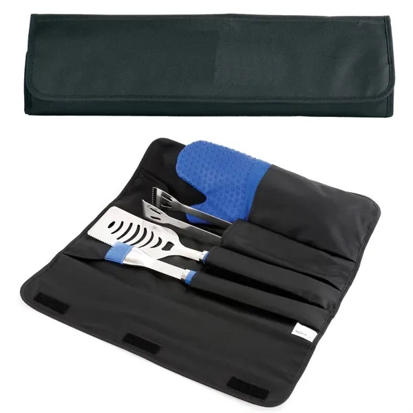 BBQ set with spatula, basting brush, tongs and silicone oven mitt... from ASI 68507 The Magnet Group / Innovations by Magnet™