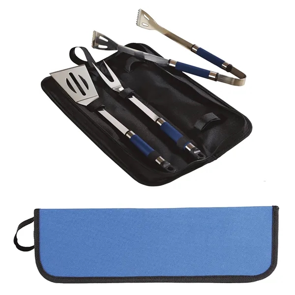 Three-piece BBQ set with tongs, fork and spatula in a matching... from ASI 68507 The Magnet Group / Innovations by Magnet™